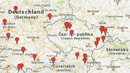 Mapa realizací našeho venkovního schodiště